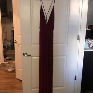 Maroon long dress